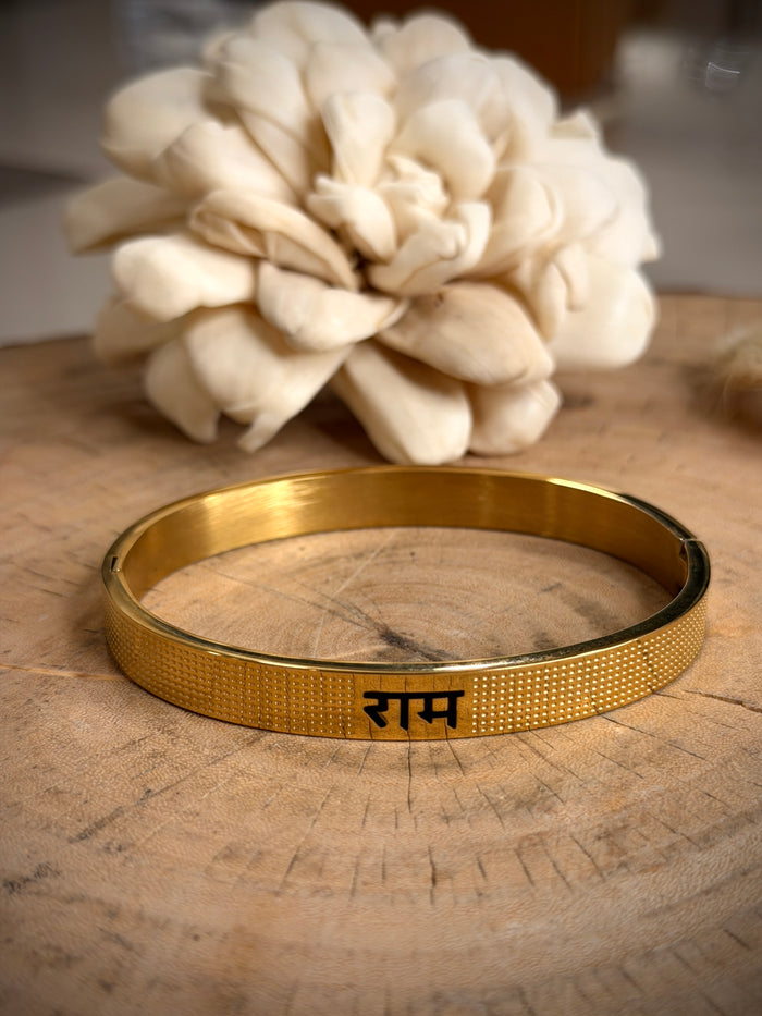 Men’s Gold Ram Kada Bracelet