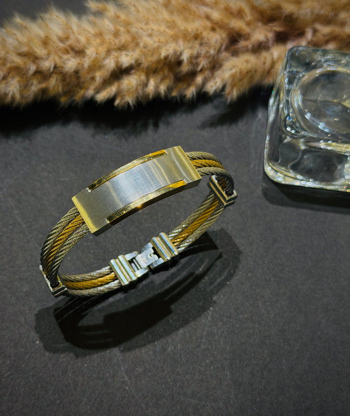 Gold and silver bracelet