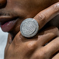 Mens Jewelry - 14K White Gold Iced Out VVS Pinky Ring | 17.2 Grams