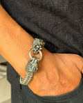 Men's Lion Head Link Chain Bracelet