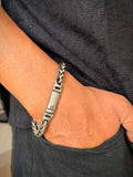 Men’s Silver Bar Link Bracelet