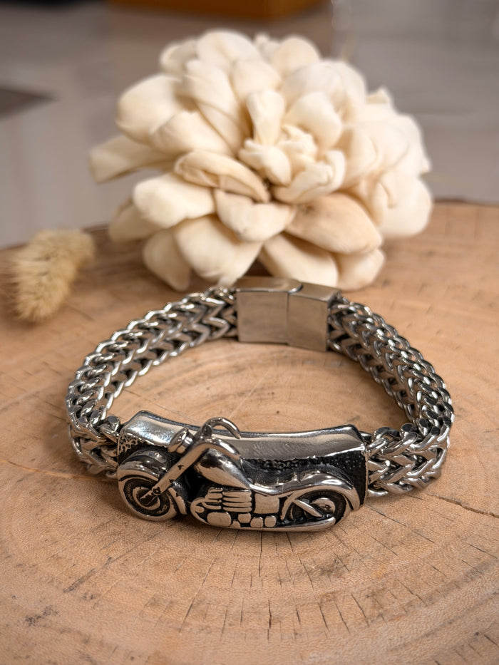 Men’s Silver Biker Chain Bracelet