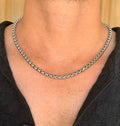 Men's Silver Box Link Chain