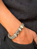 Men’s Silver Mechanical Nut Bracelet