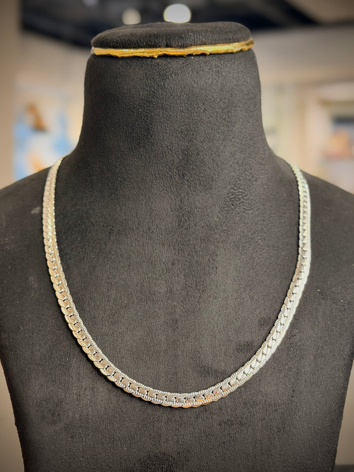 Men's Silver Snake Link Chain