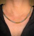 Men's Two‑Tone Byzantine Chain