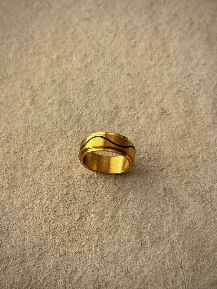 Men's Wave Band Ring