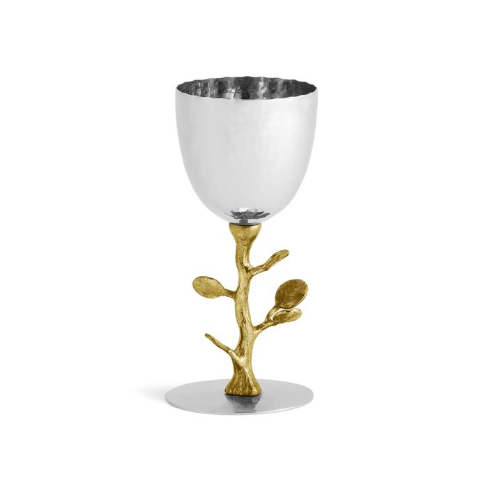 Michael Aram Botanical Leaf Gold kiddush cup