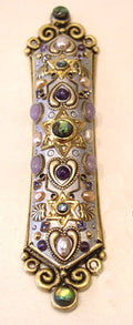 Michal Golan Abalone and Amethyst Mezuzah