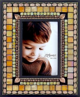 Mosaic Glass and Tile Frame - 4x6