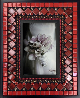 Mosaic Glass and Tile Frame - 4x6