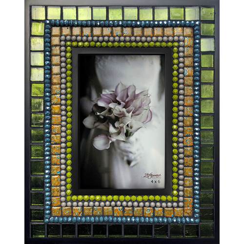 Mosaic Glass and Tile Frame - 4x6