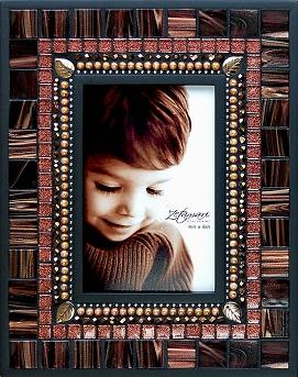Mosaic Glass and Tile Frame - 4x6
