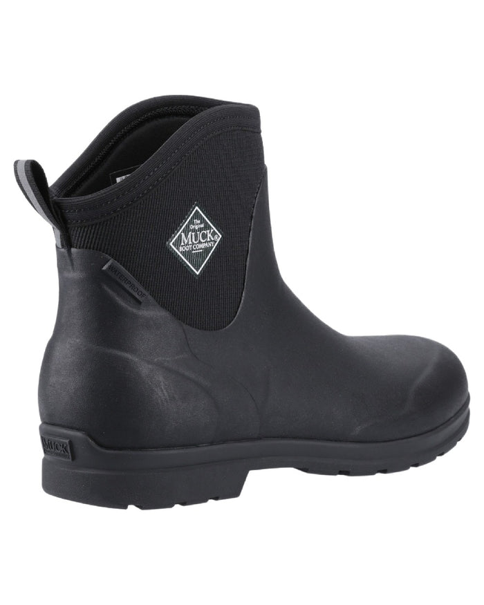 Black Coloured Muck Boots Mens Originals Excursion Ankle Boots on White Background
#colour_black