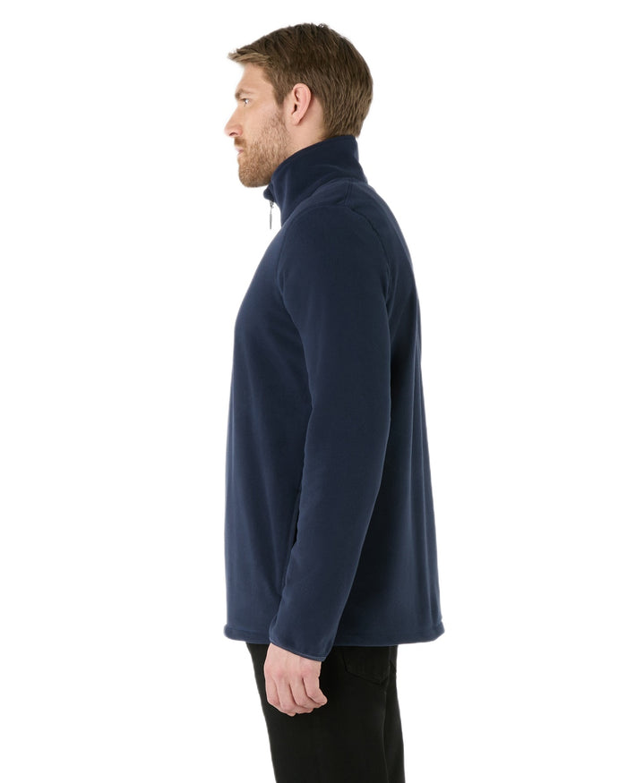 Navy Coloured Musto Mens Evo Polartec 200 Fleece Jacket on white background #colour_navy