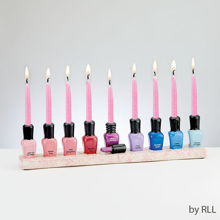 Nail Polish Menorah