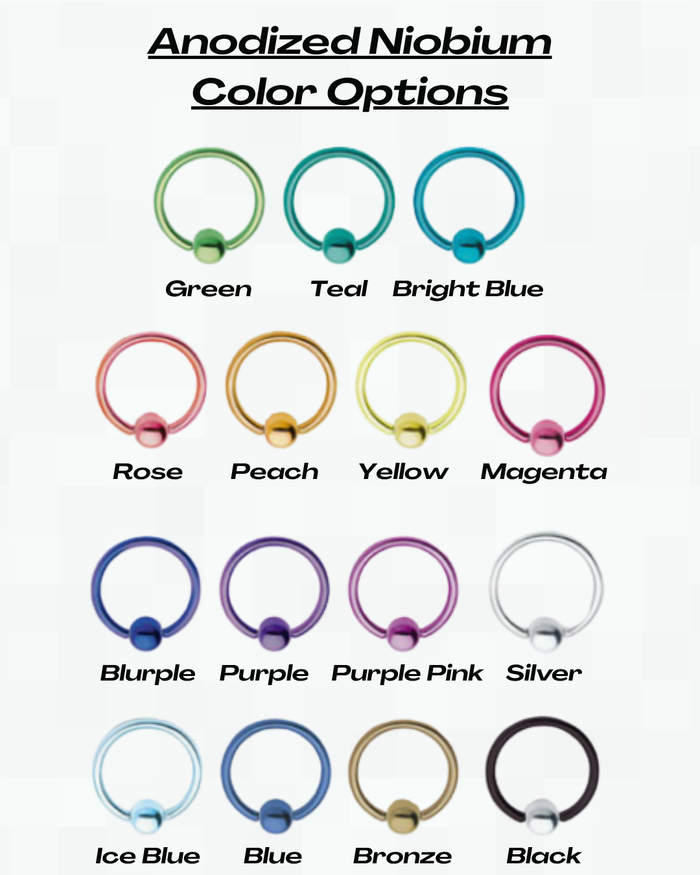 Niobium Captive Bead Rings