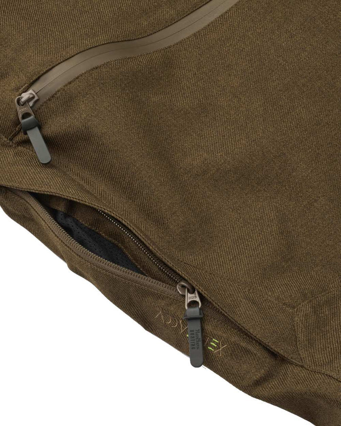 Green coloured Northern Hunting Mens Gunnar Alp Waterproof Addventex Hunting Trousers on white background #colour_green