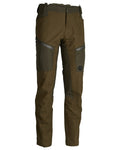 Green coloured Northern Hunting Mens Hakan Bark Waterproof Hunting Trousers on white background #colour_green