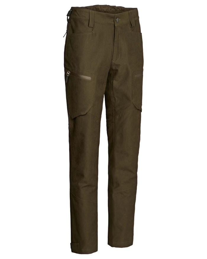 Dark Green coloured Northern Hunting Womens Alva Una G2 Hunting Trousers on white background #colour_dark-green