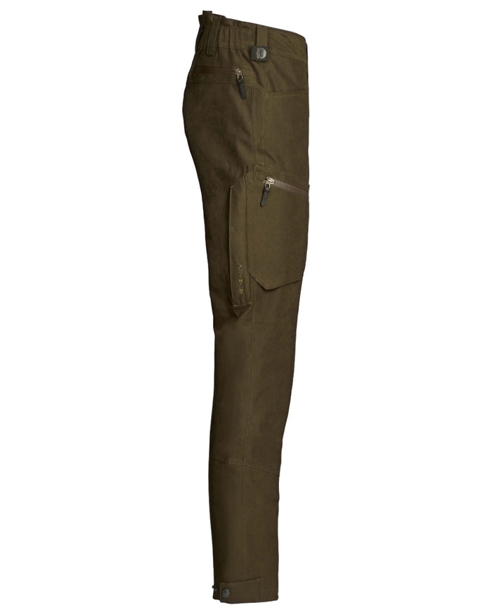 Dark Green coloured Northern Hunting Womens Alva Una G2 Hunting Trousers on white background #colour_dark-green