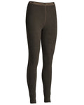 Brown coloured Northern Hunting Womens Fenja Baselayer Pants on white background #colour_brown