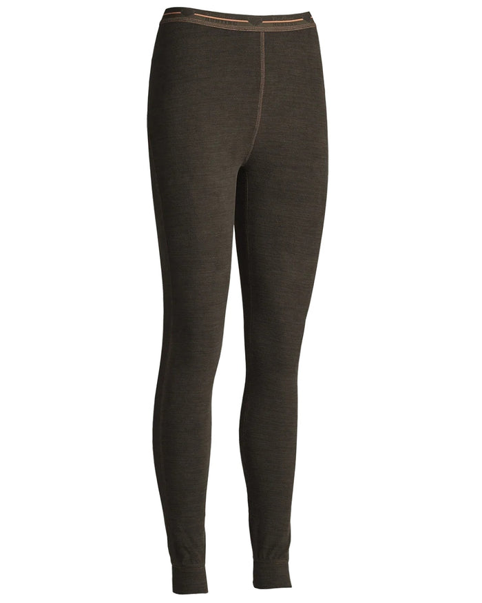 Brown coloured Northern Hunting Womens Fenja Baselayer Pants on white background #colour_brown