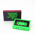 Technicolor Dreamstorm Multicolor case with Slime Time Neon Green logo and Slimetime Neon Green cassette