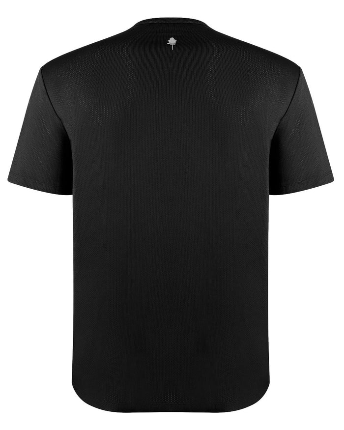 Black coloured Pinewood Mens Function T-Shirt on white background #colour_black