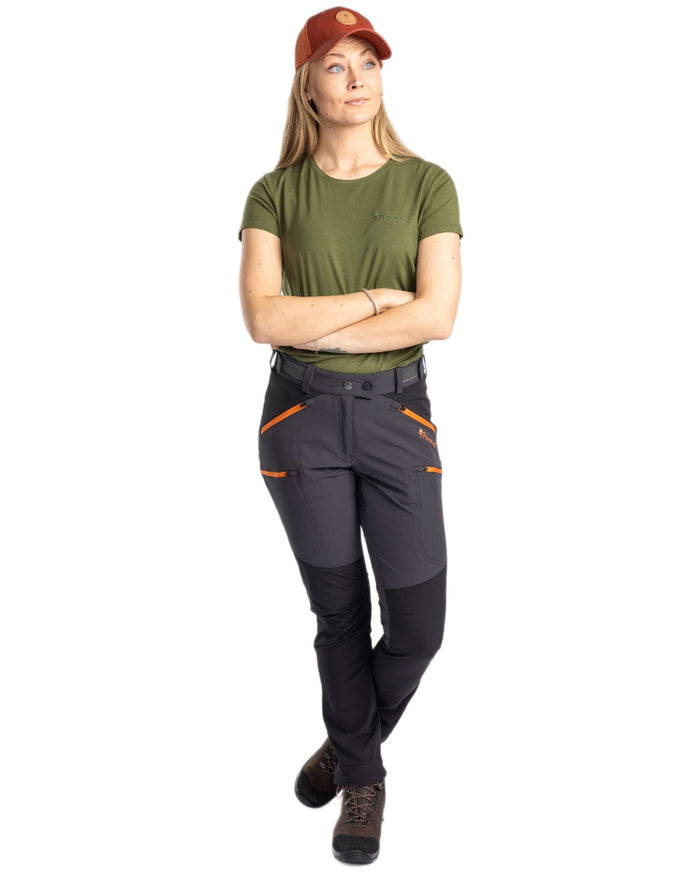 Pine Green coloured Pinewood Womens Active Fast-Dry T-Shirt on white background #colour_pine-green