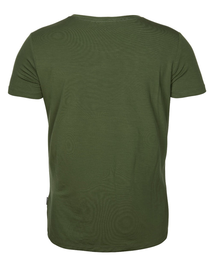 Pine Green coloured Pinewood Womens Active Fast-Dry T-Shirt on white background #colour_pine-green
