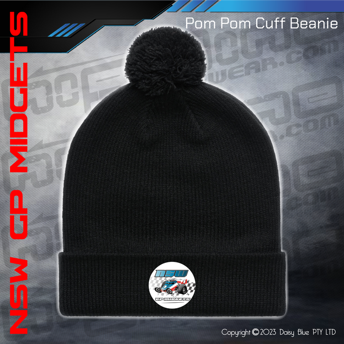 POM POM BEANIE - NSW GP Midgets
