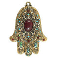 Poppy Jasper Wall Hamsa