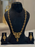 Premium Lakshmi Temple Long Necklace Set