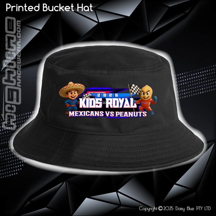 Printed Bucket Hat - JQMV Kids Royal 2026