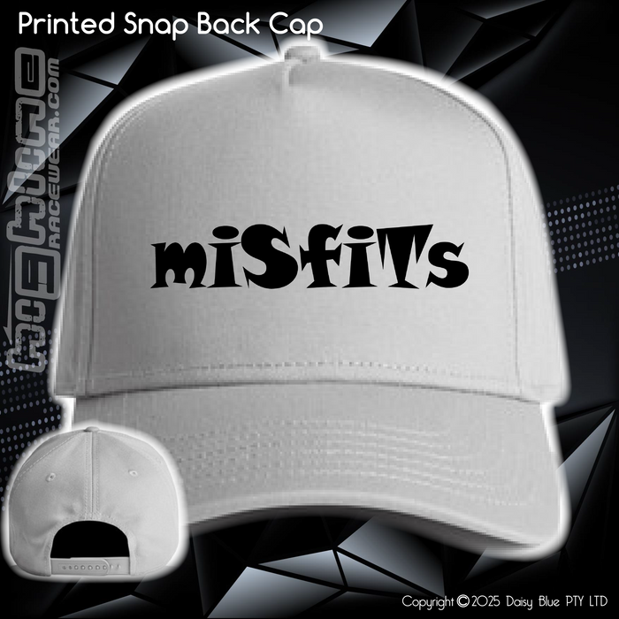 Printed Snap Back CAP - 2Wheel Misfits