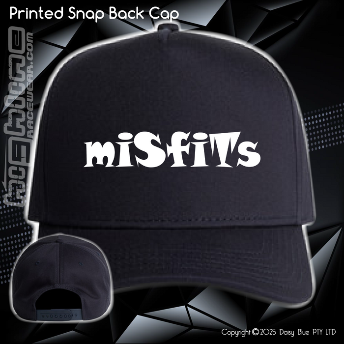 Printed Snap Back CAP - 2Wheel Misfits