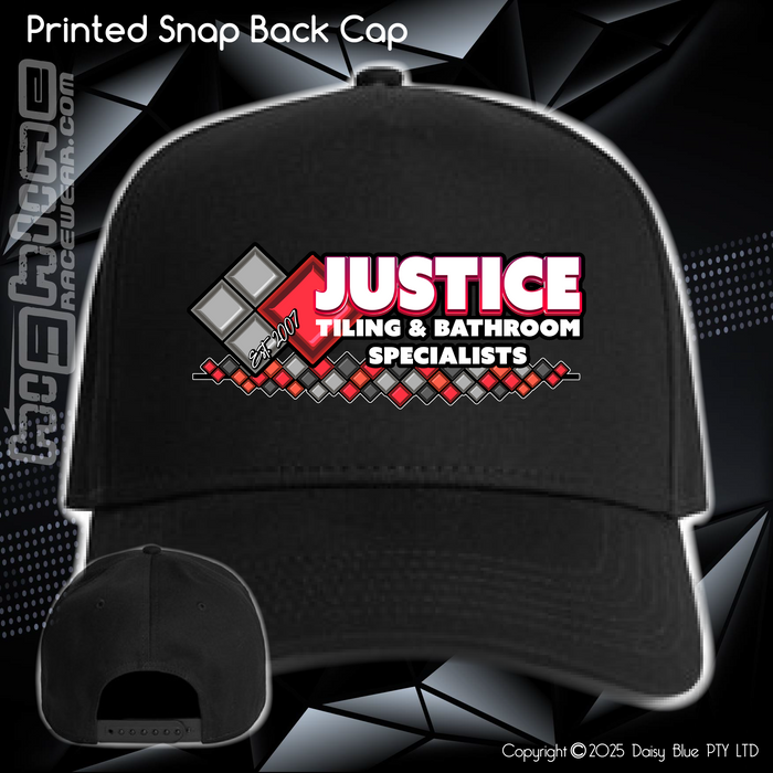Printed Snap Back CAP - Justice Tiling