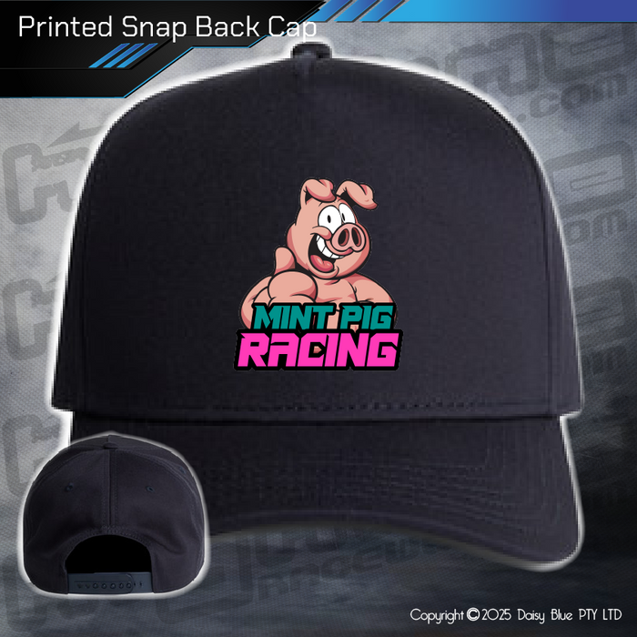 Printed Snap Back CAP - Mint Pig 2025