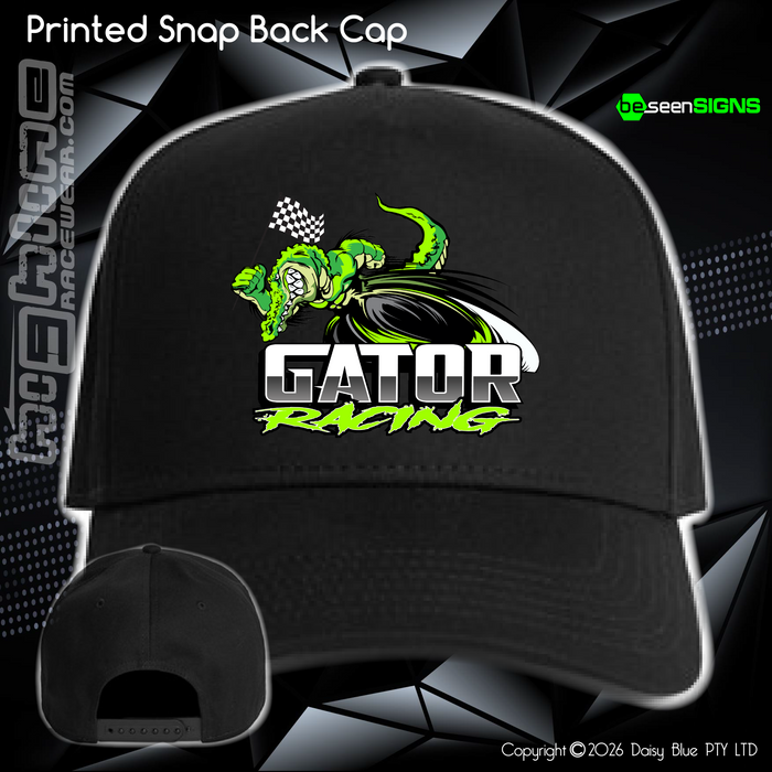 Printed Snap Back CAP - Nate 'GATOR' Roycroft
