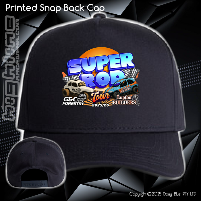 Printed Snap Back CAP - Super Rod Tour 2025