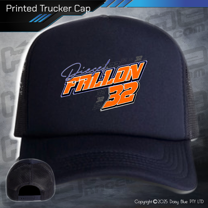 Printed Trucker Cap - Diesel Fallon