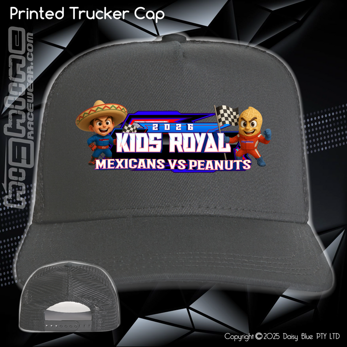 Printed Trucker Cap - JQMV Kids Royal 2026