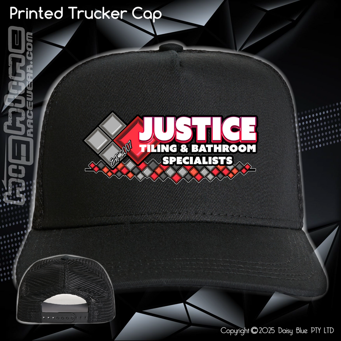 Printed Trucker Cap - Justice Tiling