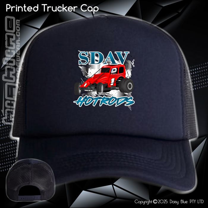 Printed Trucker Cap - SDAV Hotrods