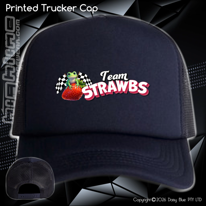 Printed Trucker Cap - Strawbs