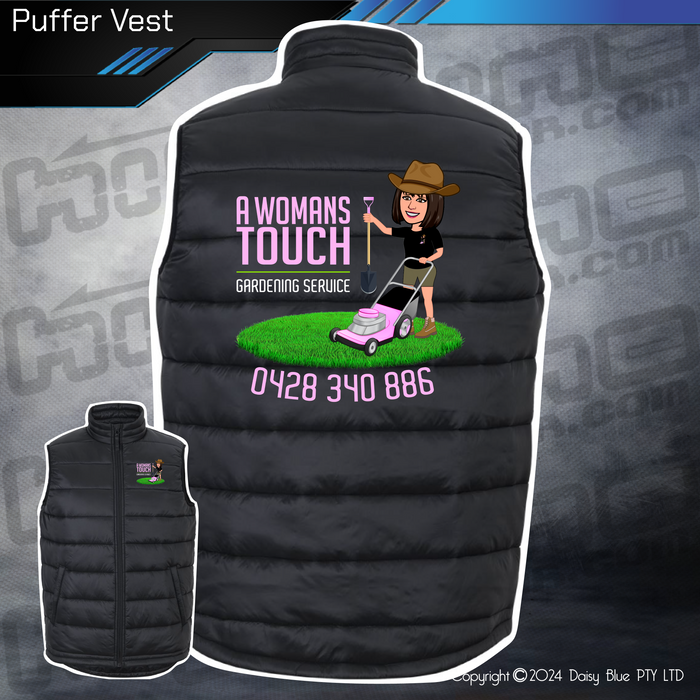 Puffer Vest - A Womans Touch Gardening Service