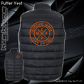 Puffer Vest - Custom Made Fire Drums