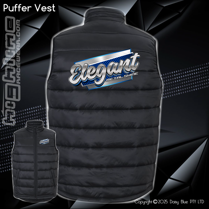 Puffer Vest - Elegant Metal Shine