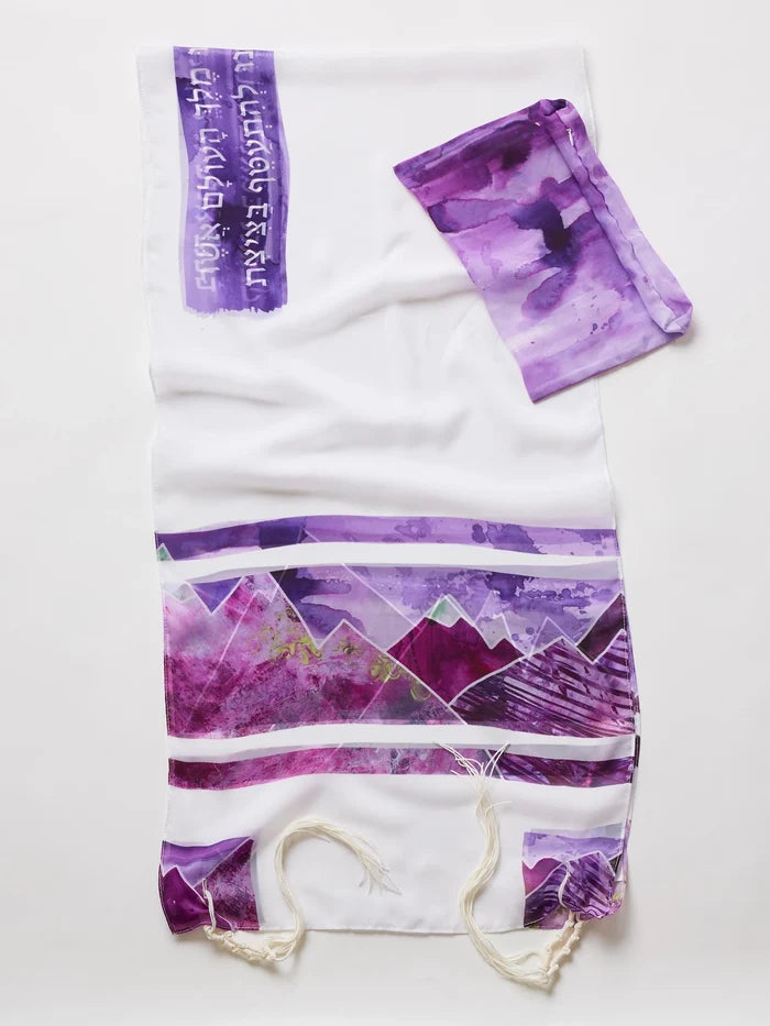Purple Mountain Tallit by Advah